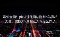 震惊全网！pixvi镜像网站刚刚p站真相大白，震撼大V真相让人评论区炸了